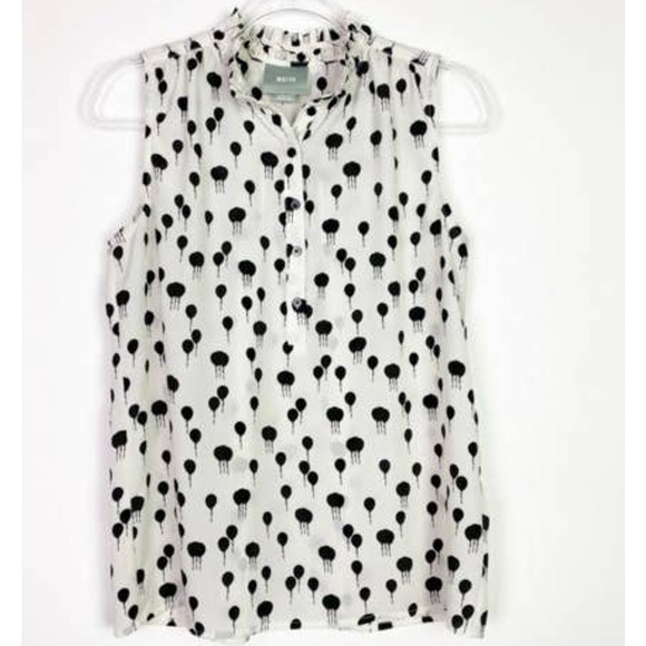 Anthropologie Maeve Balloon Blouse M - Picture 2 of 5